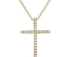 PD Collection Gold Diamond Cross Necklace