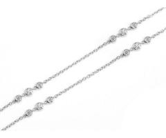 Uneek Necklace, In 18K White Gold