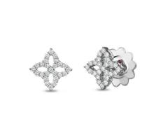 Princess Flower Collection Small Diamond Earrings