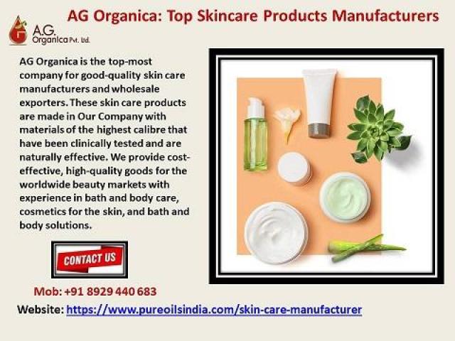 AG Organica Top Skincare Products Manufacturers