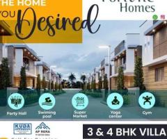 Fortune Homes 3BHK and 4BHK Duplex Villas with Home Theater