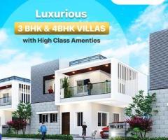 3BHK and 4BHK villas near Sudireddypalli Road || SS Sahasra Palm Tree