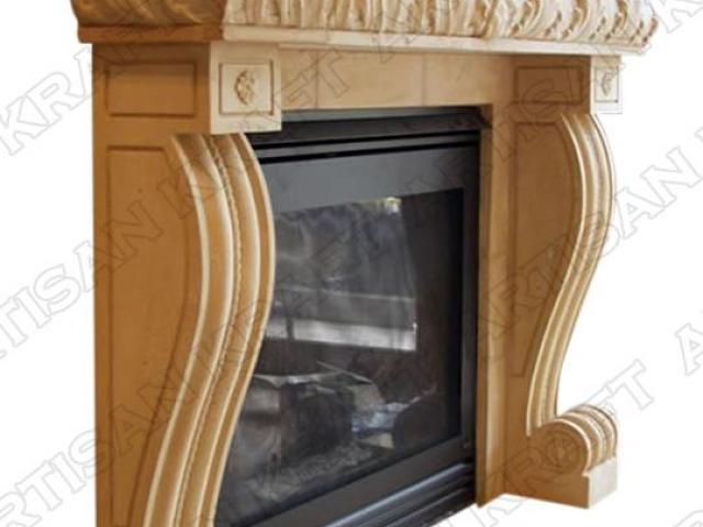 Modern Cast Stone Fireplace Surrounds | Cast Stone Mantels - Artisan Kraft