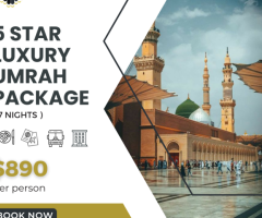 5 Star Gold Umrah Packages 2024 | Group Umrah Packages USA