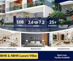 3BHK and 4BHK villas near Sudireddypalli Road || SS Sahasra Palm Tree 3 and 4BHK Villas
